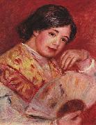 Junges Madchen mit Facher Pierre-Auguste Renoir